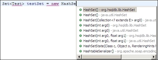 constructor auto-completion
